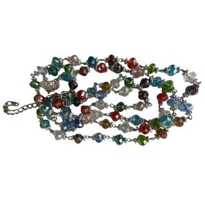 Premier Designs multi-color crystal necklace